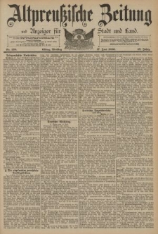 Altpreussische Zeitung, Nr. 138 Dienstag 17 Juni 1890, 42. Jahrgang