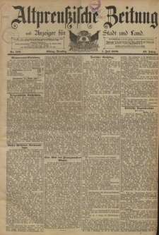 Altpreussische Zeitung, Nr. 150 Dienstag 1 Juli 1890, 42. Jahrgang