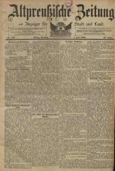 Altpreussische Zeitung, Nr. 150 Dienstag 1 Juli 1890, 42. Jahrgang