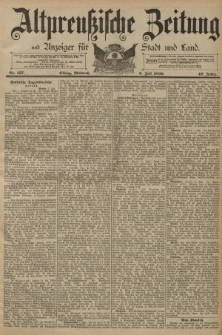 Altpreussische Zeitung, Nr. 157 Mittwoch 9 Juli 1890, 42. Jahrgang
