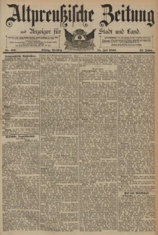 Altpreussische Zeitung, Nr. 162 Dienstag 15 Juli 1890, 42. Jahrgang