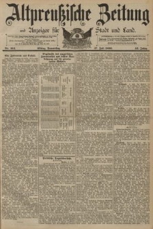 Altpreussische Zeitung, Nr. 164 Donnerstag 17 Juli 1890, 42. Jahrgang