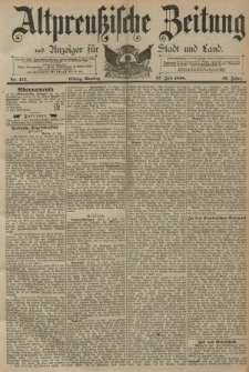 Altpreussische Zeitung, Nr. 173 Sonntag 27 Juli 1890, 42. Jahrgang
