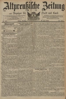Altpreussische Zeitung, Nr. 174 Dienstag 29 Juli 1890, 42. Jahrgang