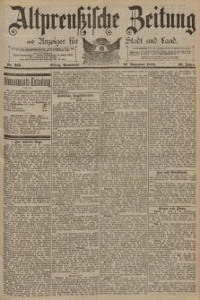 Altpreussische Zeitung, Nr. 226 Sonnabend 27 September 1890, 42. Jahrgang