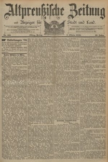 Altpreussische Zeitung, Nr. 231 Freitag 3 Oktober 1890, 42. Jahrgang