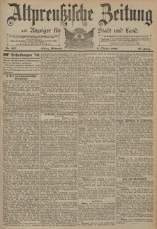 Altpreussische Zeitung, Nr. 235 Mittwoch 8 Oktober 1890, 42. Jahrgang
