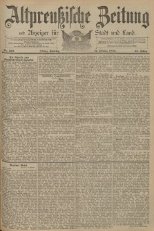 Altpreussische Zeitung, Nr. 239 Sonntag 12 Oktober 1890, 42. Jahrgang