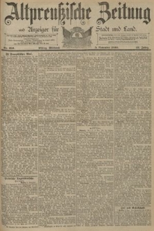 Altpreussische Zeitung, Nr. 259 Mittwoch 5 November 1890, 42. Jahrgang