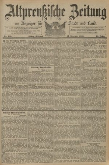 Altpreussische Zeitung, Nr. 265 Mittwoch 12 November 1890, 42. Jahrgang