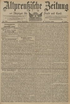 Altpreussische Zeitung, Nr. 278 Donnerstag 27 November 1890, 42. Jahrgang