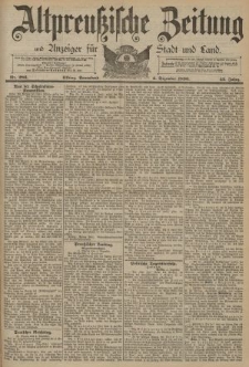 Altpreussische Zeitung, Nr. 286 Sonnabend 6 Dezember 1890, 42. Jahrgang