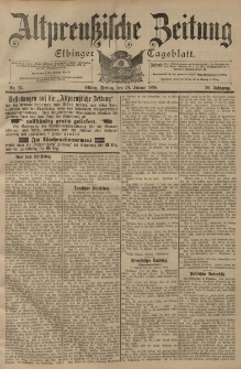 Altpreussische Zeitung, Nr. 23 Freitag 28 Januar 1898, 50. Jahrgang