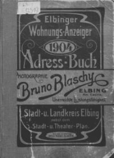 Elbinger Wohnungs-Anzeiger 1904
