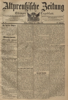 Altpreussische Zeitung, Nr. 51 Mittwoch 2 März 1898, 50. Jahrgang