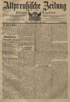 Altpreussische Zeitung, Nr. 52 Donnerstag 3 März 1898, 50. Jahrgang