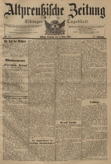 Altpreussische Zeitung, Nr. 55 Sonntag 6 März 1898, 50. Jahrgang