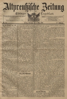 Altpreussische Zeitung, Nr. 57 Mittwoch 9 März 1898, 50. Jahrgang