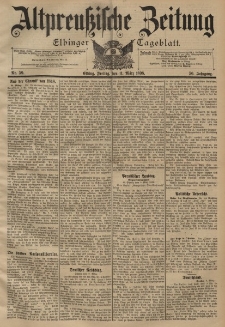 Altpreussische Zeitung, Nr. 59 Freitag 11 März 1898, 50. Jahrgang