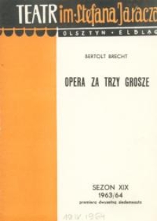 Opera za trzy grosze - program teatralny