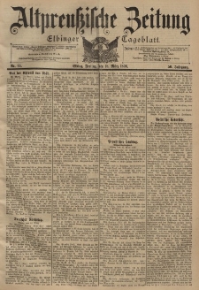 Altpreussische Zeitung, Nr. 65 Freitag 18 März 1898, 50. Jahrgang