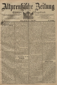 Altpreussische Zeitung, Nr. 83 Freitag 8 April 1898, 50. Jahrgang