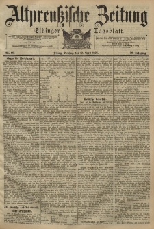 Altpreussische Zeitung, Nr. 90 Dienstag 19 April 1898, 50. Jahrgang