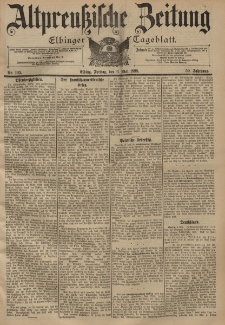 Altpreussische Zeitung, Nr. 105 Freitag 6 Mai 1898, 50. Jahrgang