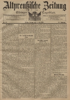 Altpreussische Zeitung, Nr. 111 Freitag 11 Mai 1898, 50. Jahrgang
