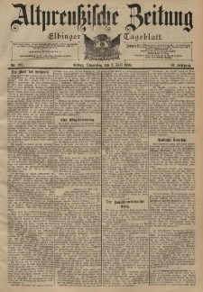 Altpreussische Zeitung, Nr. 126 Donnerstag 2 Juni 1898, 50. Jahrgang