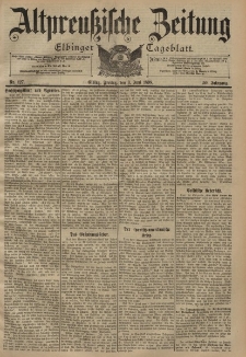 Altpreussische Zeitung, Nr. 127 Freitag 3 Juni 1898, 50. Jahrgang