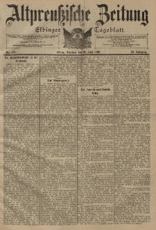 Altpreussische Zeitung, Nr. 142 Dienstag 21 Juni 1898, 50. Jahrgang
