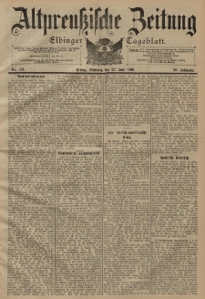 Altpreussische Zeitung, Nr. 143 Mittwoch 22 Juni 1898, 50. Jahrgang
