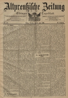 Altpreussische Zeitung, Nr. 148 Dienstag 28 Juni 1898, 50. Jahrgang