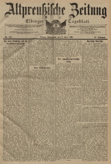 Altpreussische Zeitung, Nr. 152 Sonnabend 2 Juli 1898, 50. Jahrgang