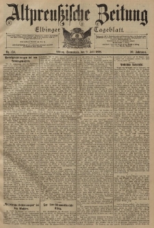 Altpreussische Zeitung, Nr. 158 Sonnabend 9 Juli 1898, 50. Jahrgang
