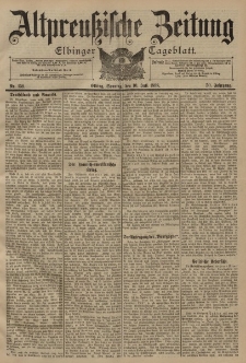 Altpreussische Zeitung, Nr. 159 Sonntag 10 Juli 1898, 50. Jahrgang