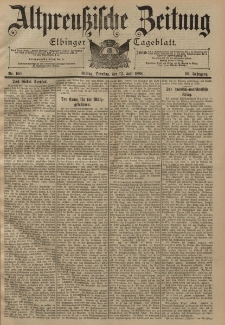 Altpreussische Zeitung, Nr. 160 Dienstag 12 Juli 1898, 50. Jahrgang