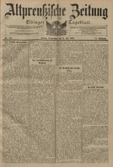 Altpreussische Zeitung, Nr. 162 Donnerstag 14 Juli 1898, 50. Jahrgang