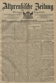 Altpreussische Zeitung, Nr. 164 Sonnabend 16 Juli 1898, 50. Jahrgang