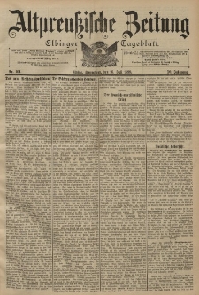 Altpreussische Zeitung, Nr. 164 Sonnabend 16 Juli 1898, 50. Jahrgang
