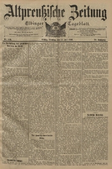 Altpreussische Zeitung, Nr. 166 Dienstag 19 Juli 1898, 50. Jahrgang