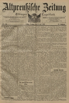 Altpreussische Zeitung, Nr. 166 Dienstag 19 Juli 1898, 50. Jahrgang