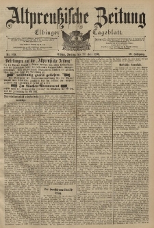 Altpreussische Zeitung, Nr. 169 Freitag 22 Juli 1898, 50. Jahrgang