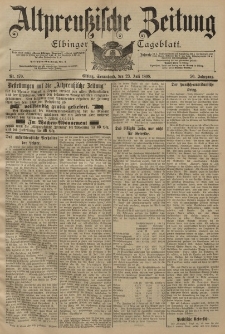 Altpreussische Zeitung, Nr. 170 Sonnabend 23 Juli 1898, 50. Jahrgang