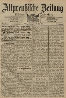 Altpreussische Zeitung, Nr. 171 Sonntag 24 Juli 1898, 50. Jahrgang