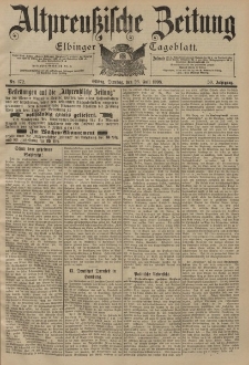 Altpreussische Zeitung, Nr. 172 Dienstag 26 Juli 1898, 50. Jahrgang