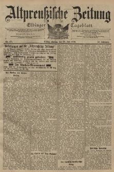 Altpreussische Zeitung, Nr. 175 Freitag 29 Juli 1898, 50. Jahrgang