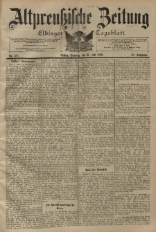 Altpreussische Zeitung, Nr. 177 Sonntag 31 Juli 1898, 50. Jahrgang