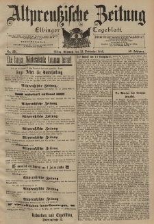 Altpreussische Zeitung, Nr. 221 Mittwoch 21 September 1898, 50. Jahrgang